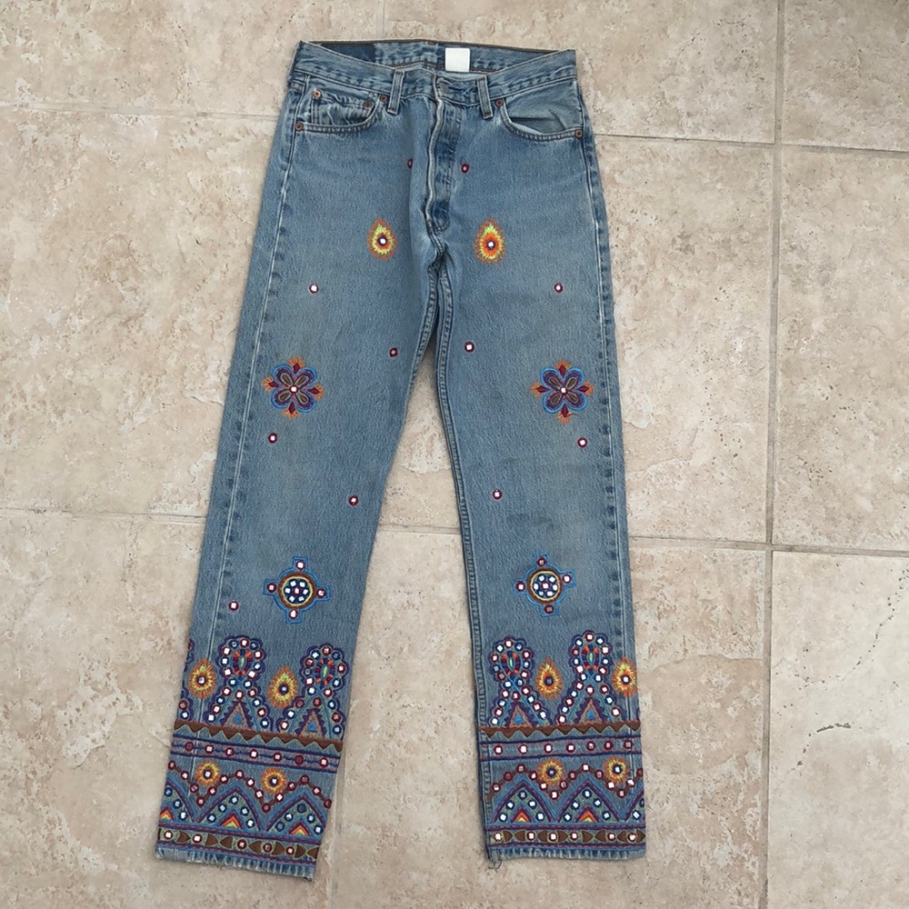 Levi’s 501 Embellished jean